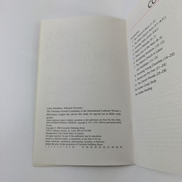 Religious Christian Booklets Concordia Bible Study Fundamental Doctrine 1980s - Picture 4 of 16